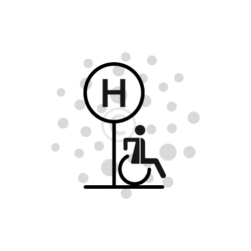 Barrierefreie Haltestelle Die Haltestelle erfüllt Anforderungen der Barrierefreiheit.