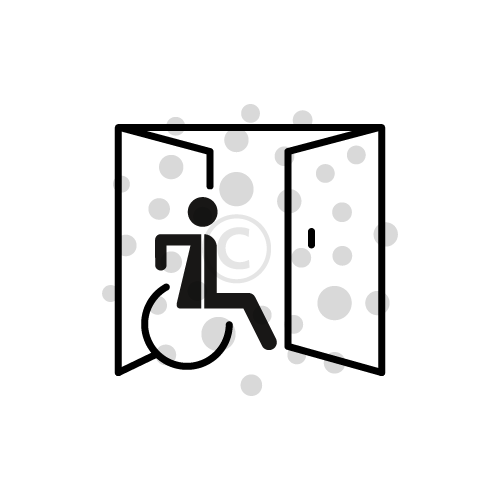 Zugänglich mit Rollstuhl Den Gast erwarten keine Treppen, ggfs. ist eine Rampe vorhanden.